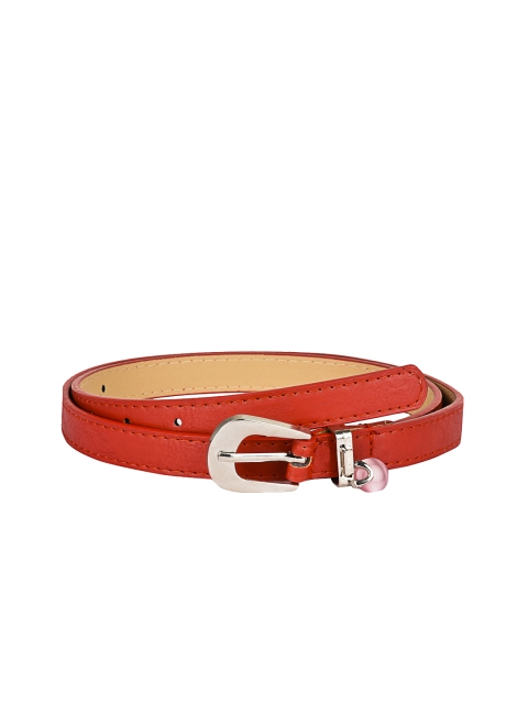 

BuckleUp Women Red Solid Belt