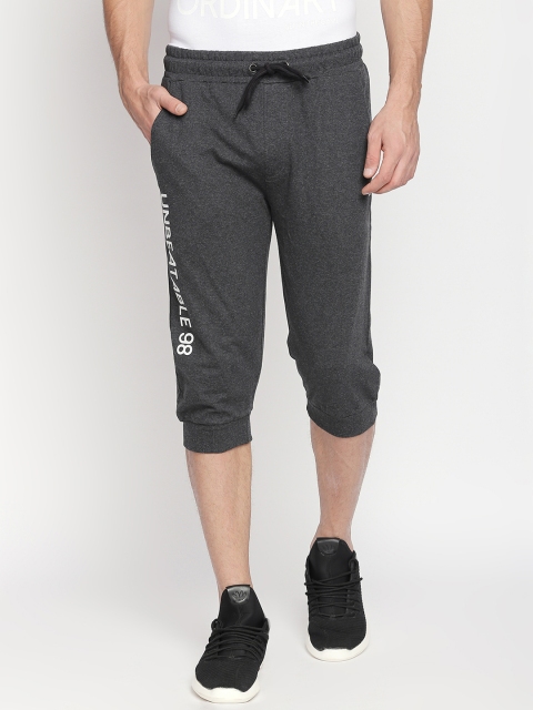 

Ajile by Pantaloons Men Grey Solid Regular Fit Sports Shorts