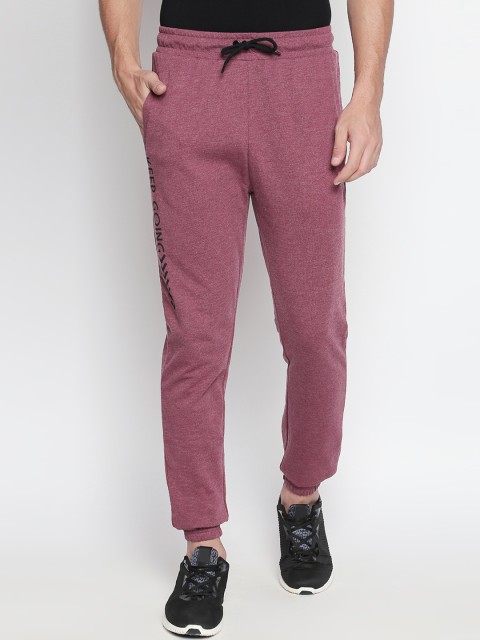 

Ajile by Pantaloons Men Red Solid Straight-Fit Joggers