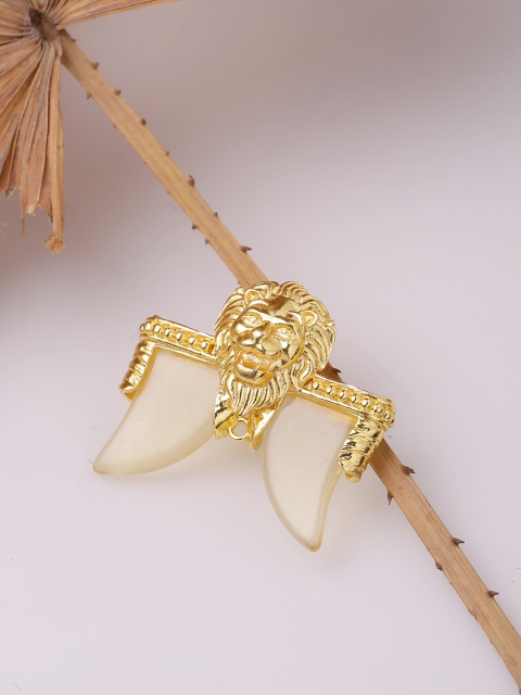 

Dare by Voylla Men Gold-Plated Handcrafted Pendant