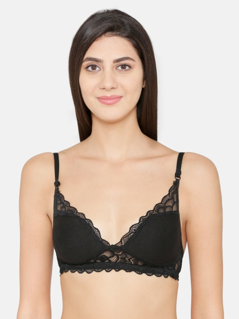 

ABELINO Black Lace Non-Wired Non Padded T-shirt Bra 5104BLACK01