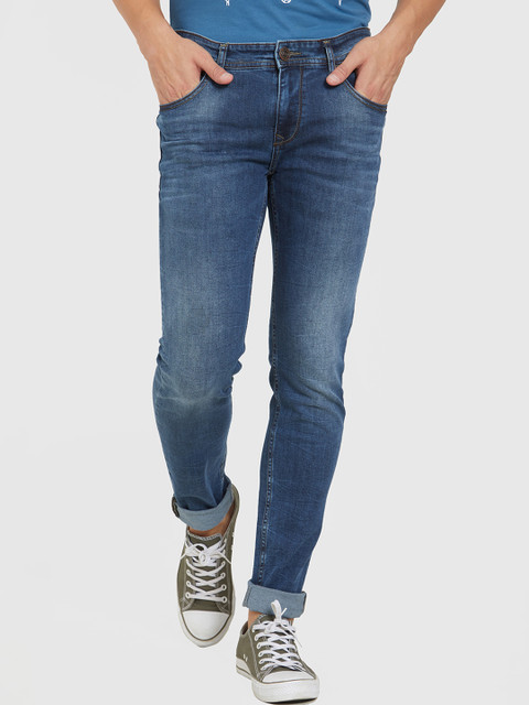 

Road Rockers Men Blue Skinny Fit Low-Rise Clean Look Stretchable Jeans