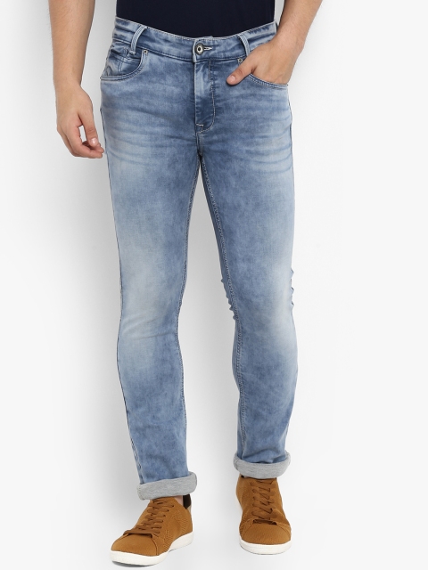 

Mufti Men Blue Regular Fit Mid-Rise Clean Look Stretchable Jeans