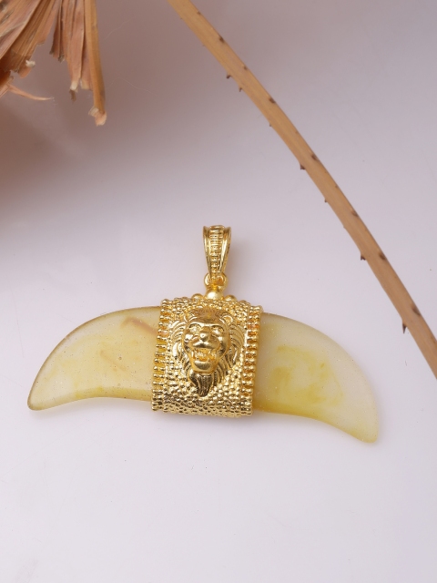 

Dare by Voylla Men Gold-Plated Handcrafted Pendant