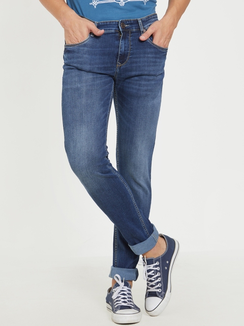 

Road Rockers Men Blue Skinny Fit Low-Rise Clean Look Stretchable Jeans