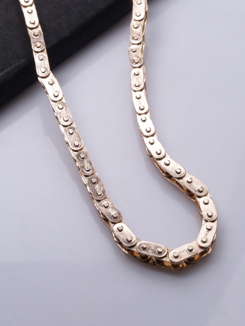 

Dare by Voylla Men Gold-Toned Silver-Plated Handcrafted Chain