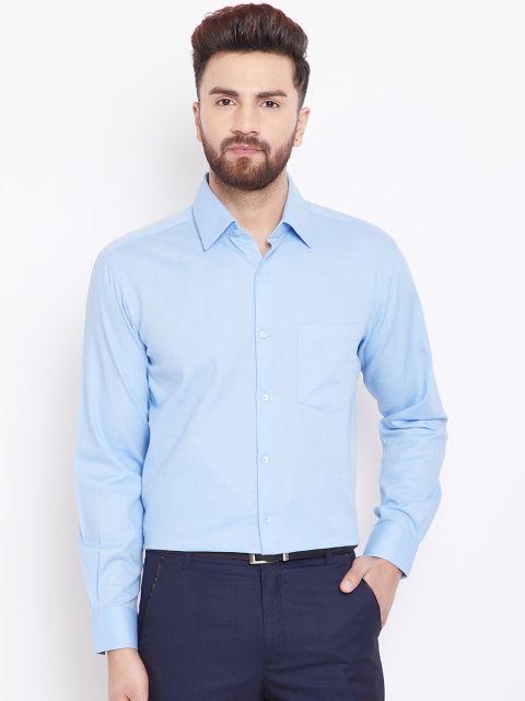 

Canary London Men Blue Regular Fit Solid Formal Shirt
