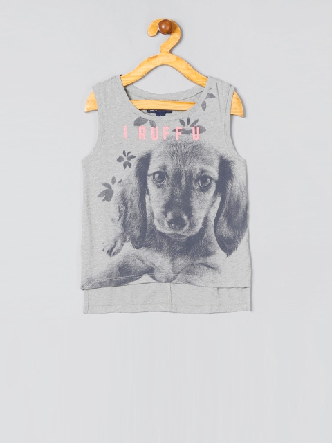 

GAP Girls Grey Graphic Tank