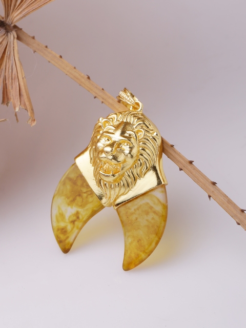 

Dare by Voylla Men Gold-Plated Handcrafted Pendant