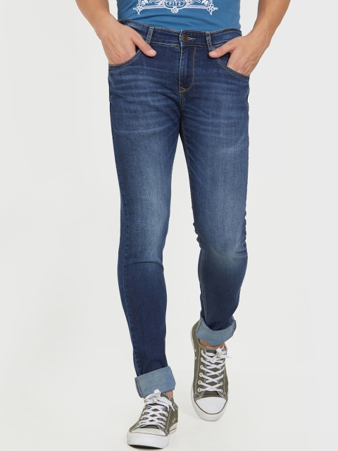

Road Rockers Men Blue Skinny Fit Low-Rise Clean Look Stretchable Jeans