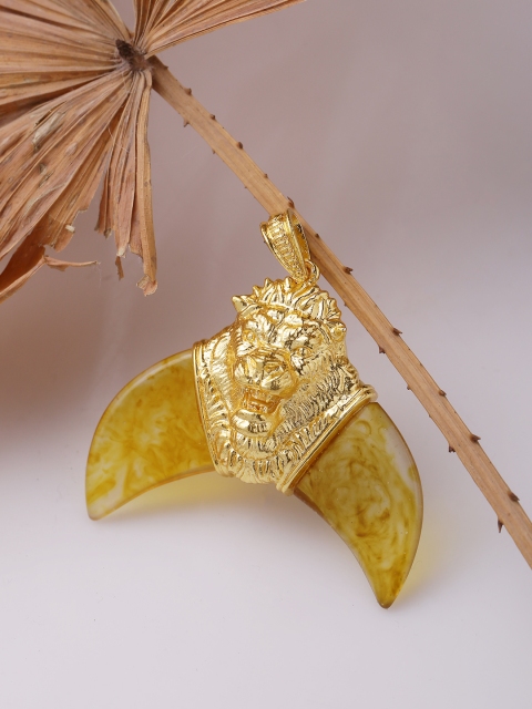 

Dare by Voylla Men Gold-Plated Handcrafted Pendant