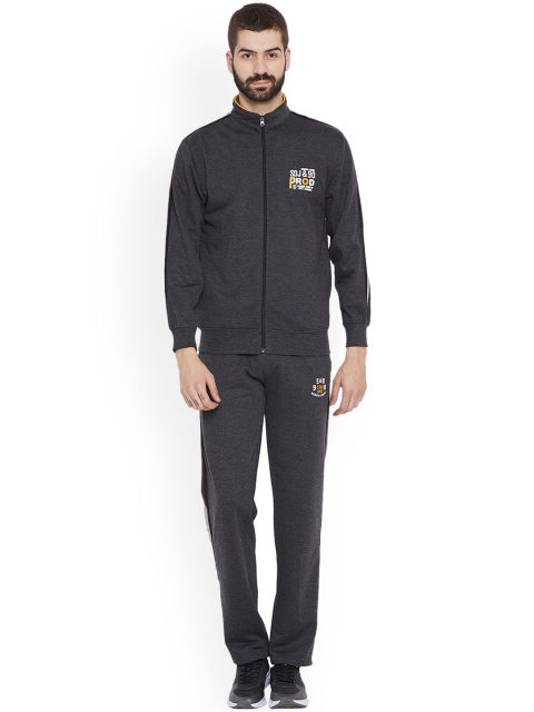 

Duke Men Grey Solid Tracksuit