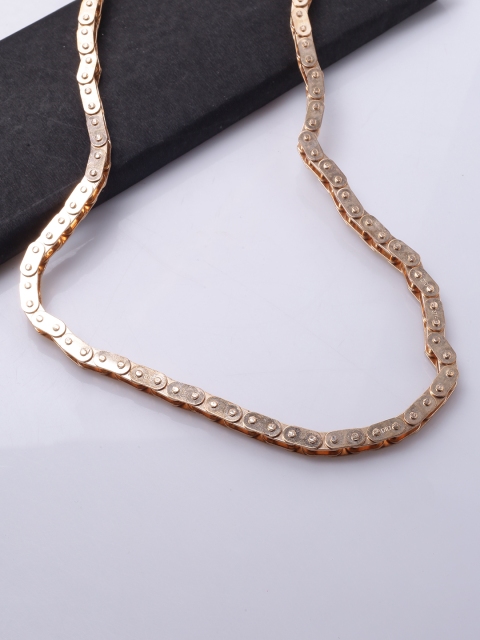 

Dare by Voylla Men Rose Gold Silver-Plated Handcrafted Chain