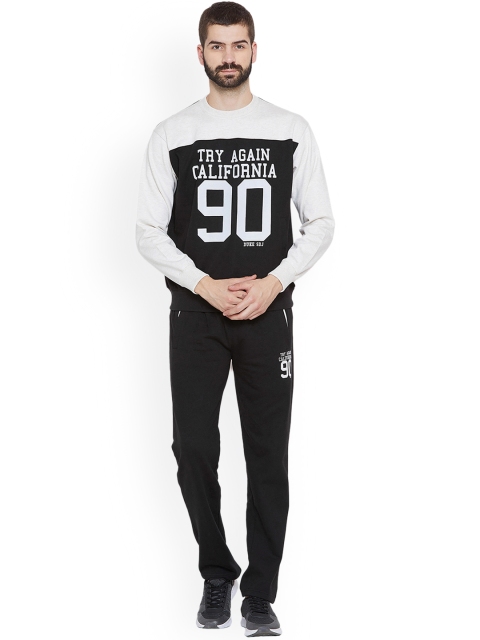 

Duke Men Black & Grey Solid Tracksuit