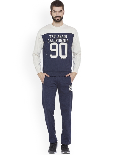 

Duke Men Blue & Grey Solid Tracksuit