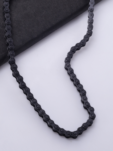 

Dare by Voylla Men Black Rhodium-Plated Handcrafted Chain