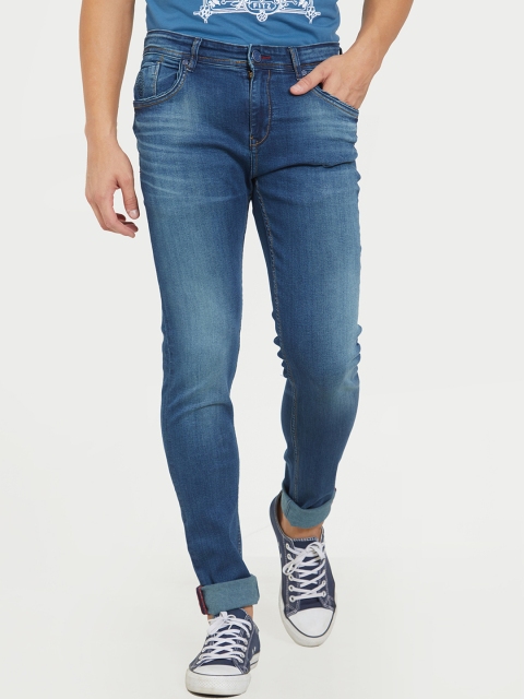 

Road Rockers Men Blue Skinny Fit Low-Rise Clean Look Stretchable Jeans