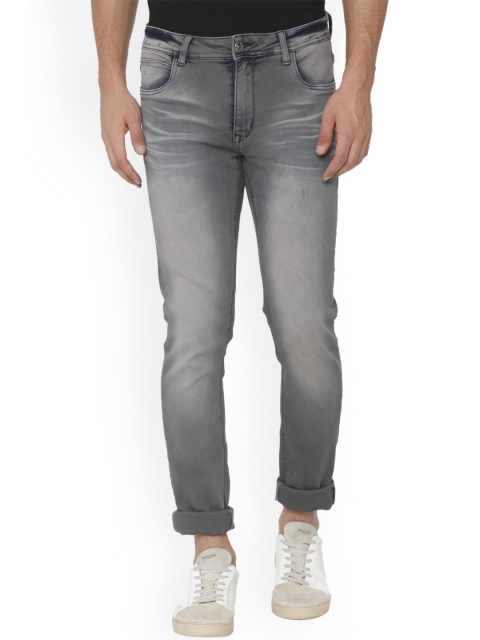 

Rex Straut Jeans Men Grey Slim Fit Mid-Rise Clean Look Stretchable Jeans