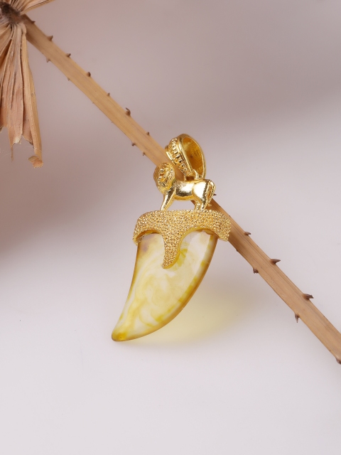 

Dare by Voylla Men Gold-Plated Handcrafted Pendant