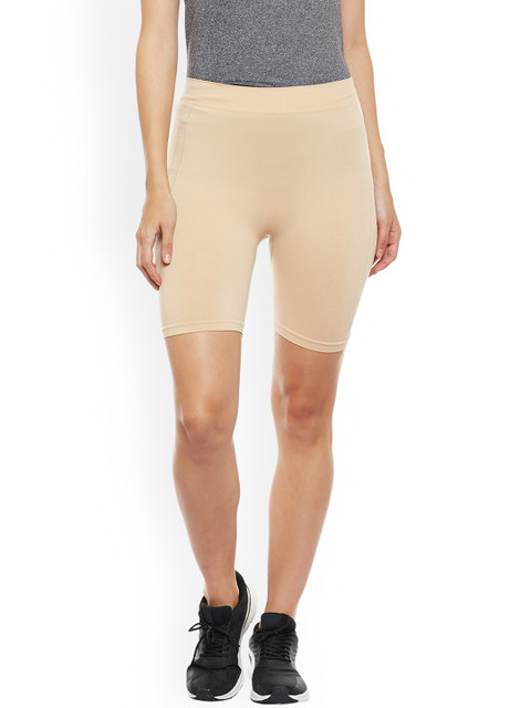 

C9 Women Beige Solid Regular Fit Sports Shorts