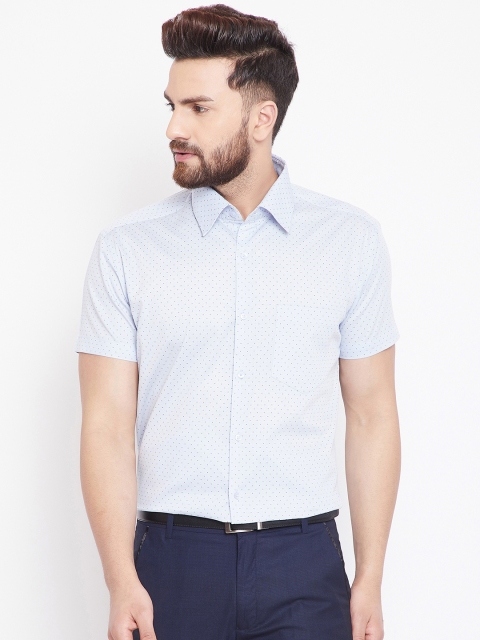 

Canary London Men Blue Smart Regular Fit Printed Formal Shirt