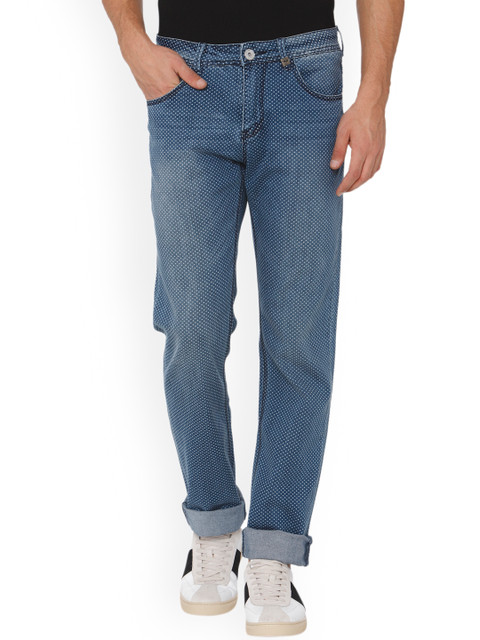

Rex Straut Jeans Men Blue Slim Fit Mid-Rise Clean Look Stretchable Jeans