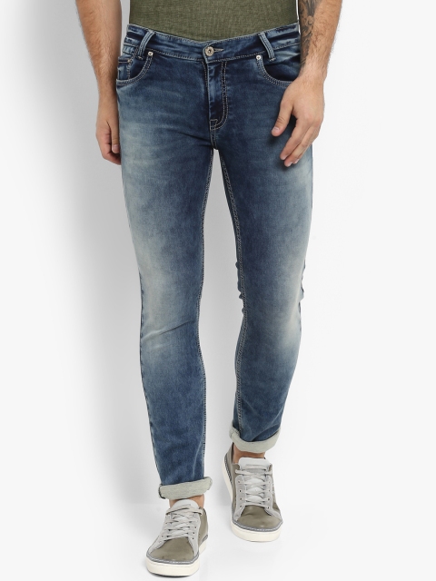 

Mufti Men Blue Regular Fit Mid-Rise Clean Look Stretchable Jeans