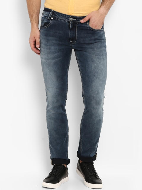 

Mufti Men Blue Regular Fit Mid-Rise Clean Look Stretchable Jeans