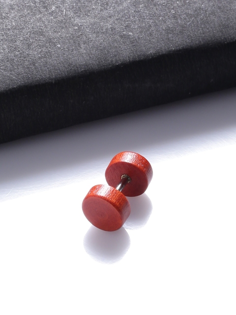 Dare by Voylla Red Circular Stud