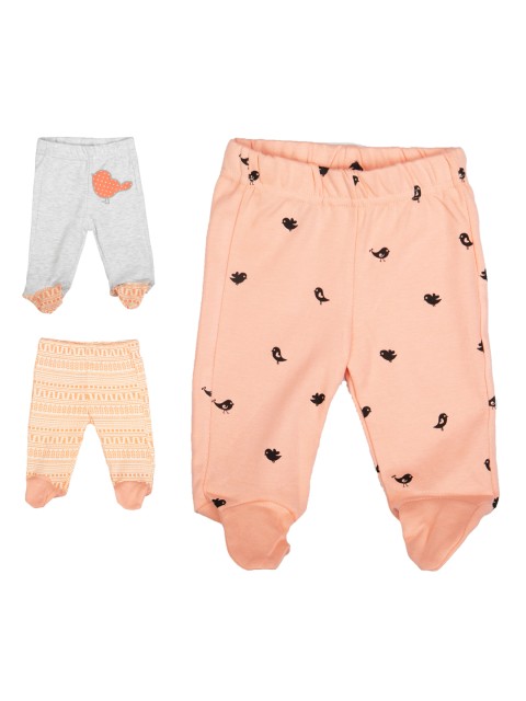 

MeeMee Girls Pack of 3 Leggings, Orange