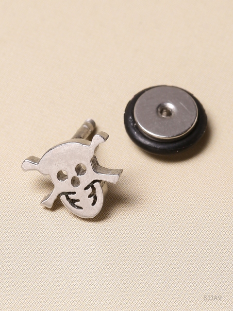 

Dare by Voylla Silver-Toned Quirky Studs
