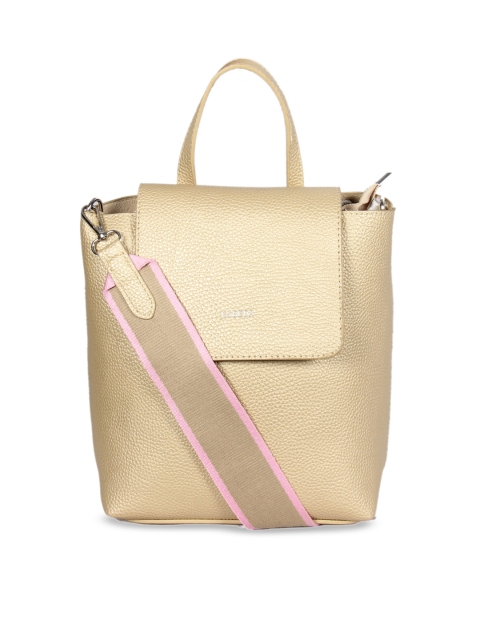 

ESBEDA Gold-Toned Solid Satchel