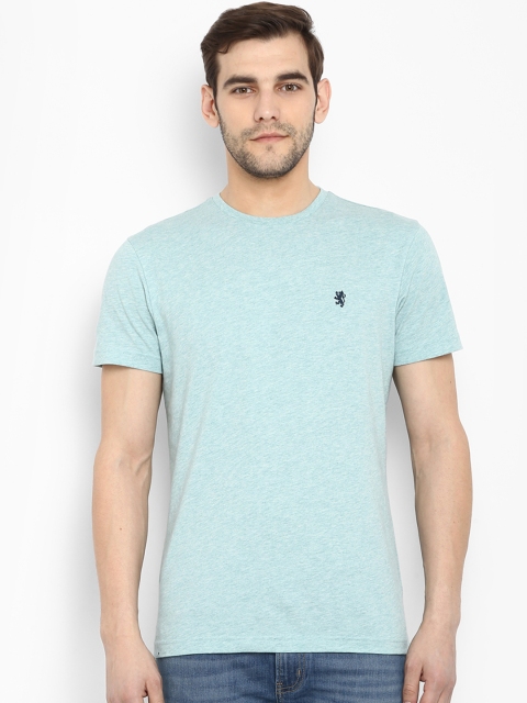 

Red Tape Men Sea Green Solid Round Neck T-shirt