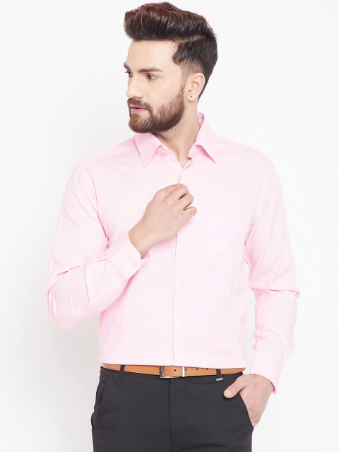 

Canary London Men Pink Regular Fit Solid Formal Shirt