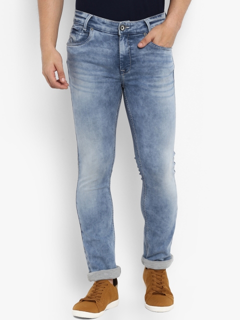 

Mufti Men Blue Regular Fit Mid-Rise Clean Look Stretchable Jeans