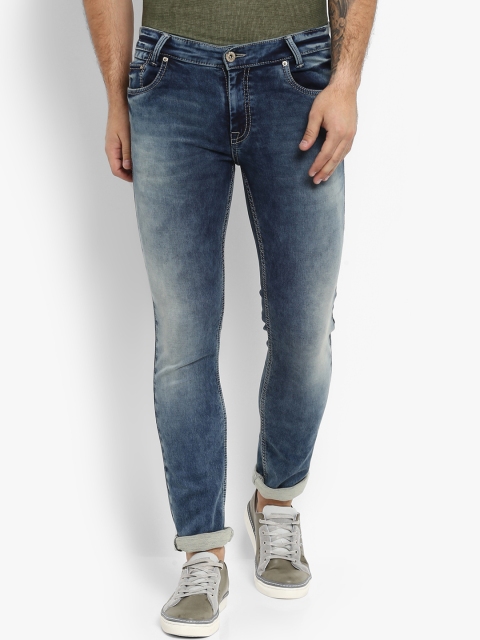 

Mufti Men Blue Regular Fit Mid-Rise Clean Look Stretchable Jeans