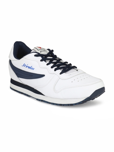 

HIROLAS Men White Running Shoes