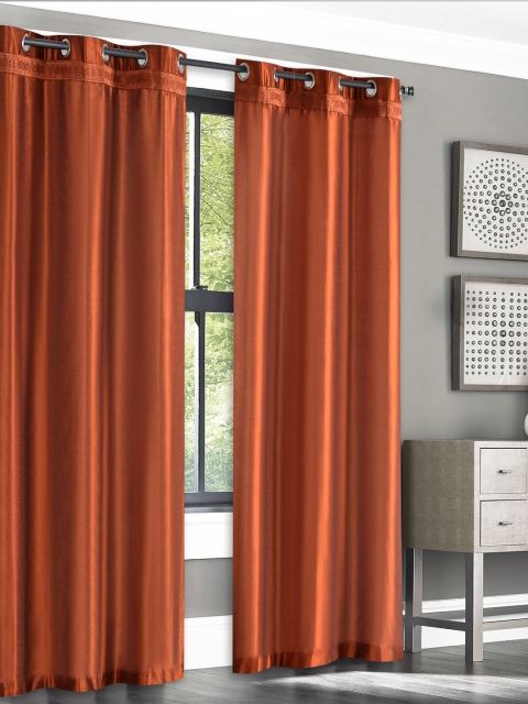 

Deco Window Orange Solid French Haze Single Curtain