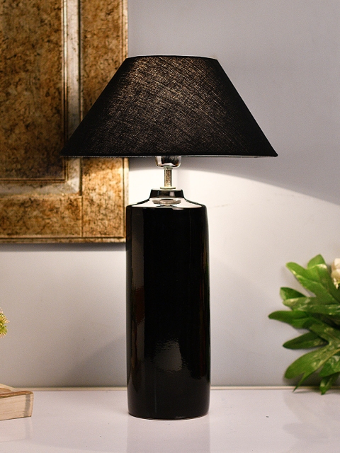 

Homesake Black Solid Handcrafted Table Lamp with Shade