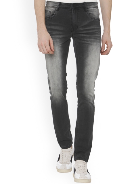 

Rex Straut Jeans Men Black Slim Fit Mid-Rise Clean Look Stretchable Jeans