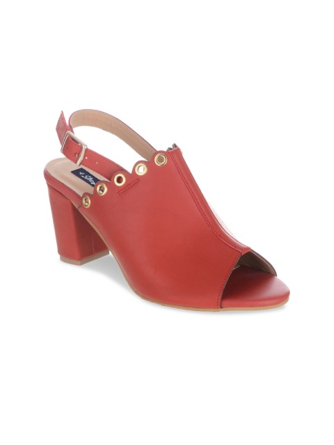 

Sherrif Shoes Women Red Solid Mules