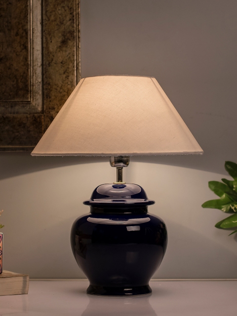 

Homesake White Solid Handcrafted Table Lamp with Shade