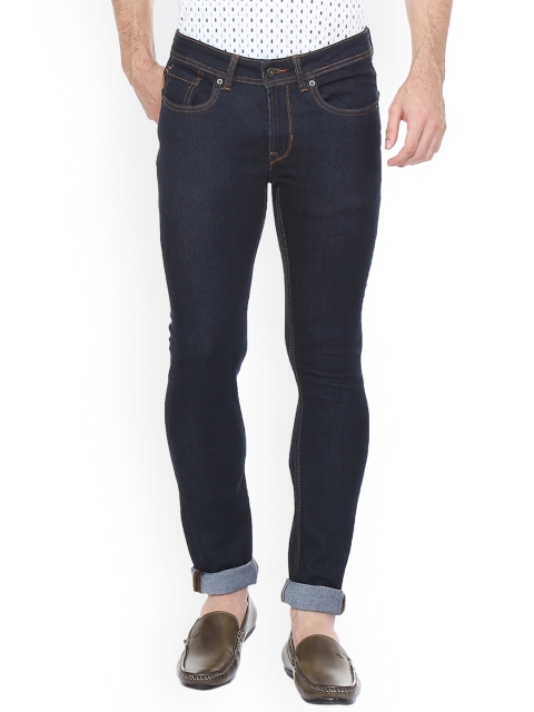 

Peter England Casuals Men Blue Skinny Fit Mid-Rise Clean Look Stretchable Jeans