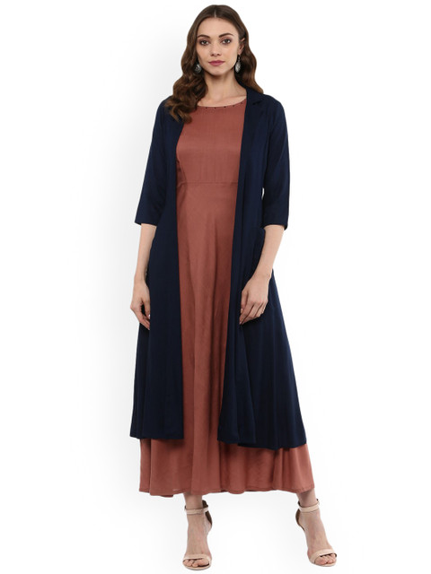 

Idalia Blue Solid Open Front Shrug