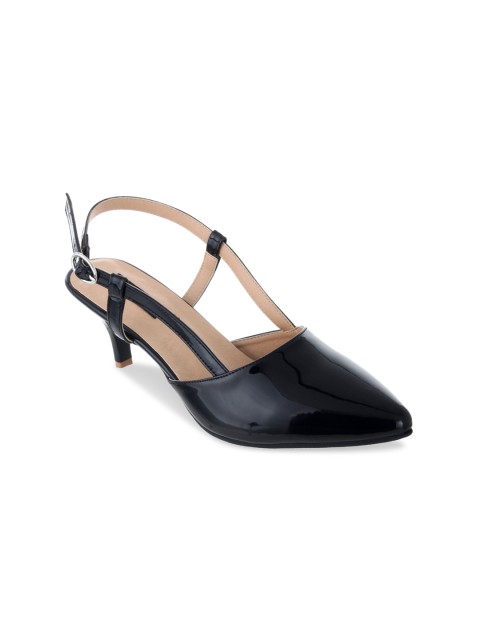 

Sherrif Shoes Women Black Solid Pumps