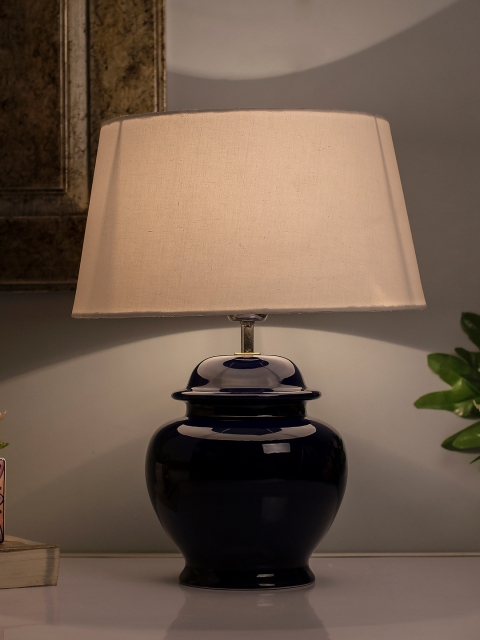 

Homesake White Solid Handcrafted Table Lamp with Shade