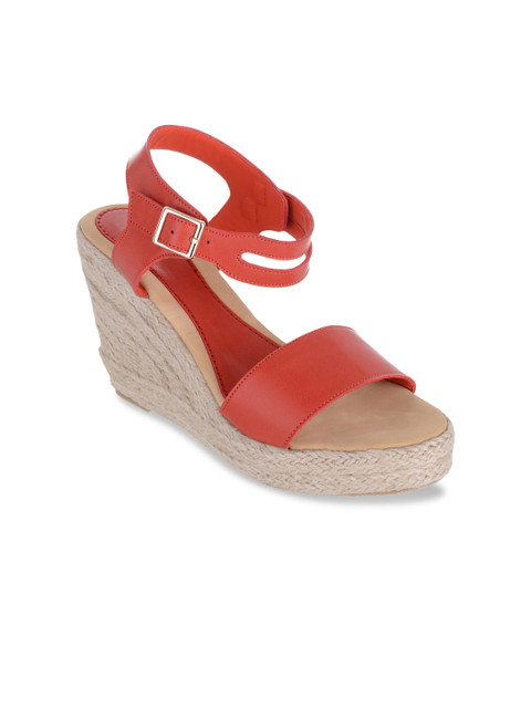 

Sherrif Shoes Women Red Solid Sandals