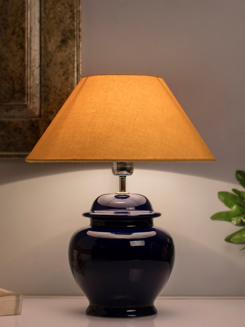 

Homesake White Solid Handcrafted Table Lamp with Shade