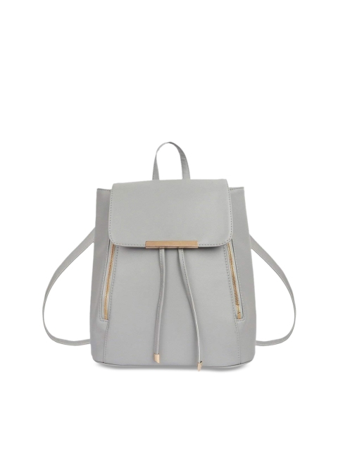 

Lychee bags Women Grey Solid Backpack