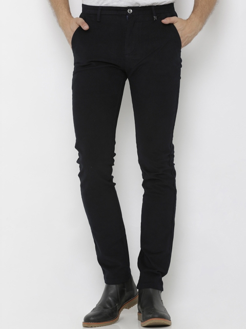 

Rex Straut Jeans Men Navy Blue Slim Fit Solid Regular Trousers